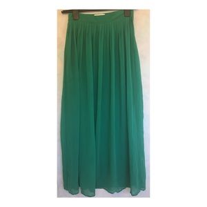 Green Maxi Skirt!